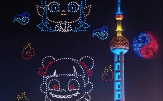 外滩跨年2000无人机