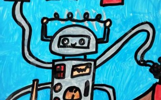 儿童画里的家务机器人，能帮妈妈干活吗？