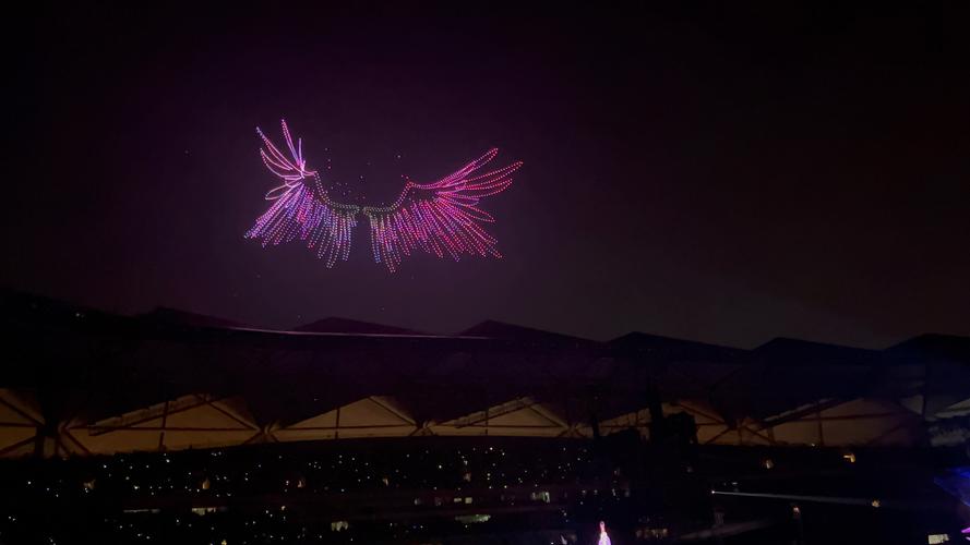 西安无人机表演出现乱码-第1张图片-广州国自机器人