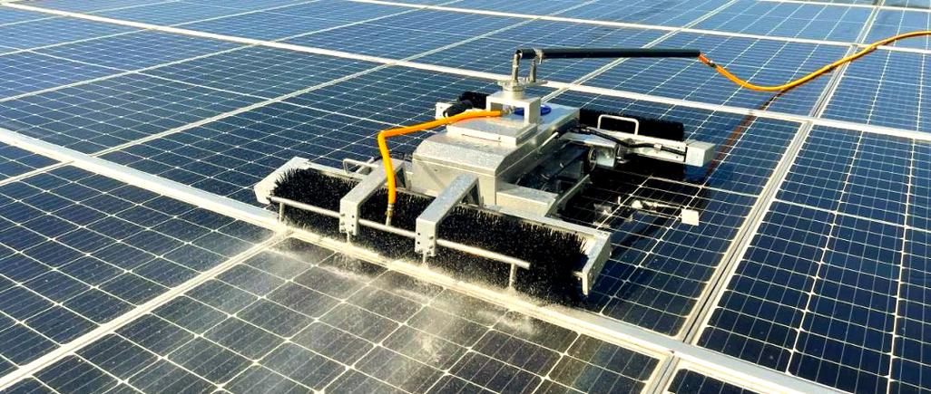 太阳能电池板清扫机器人如何提升清扫效率？-第1张图片-广州国自机器人