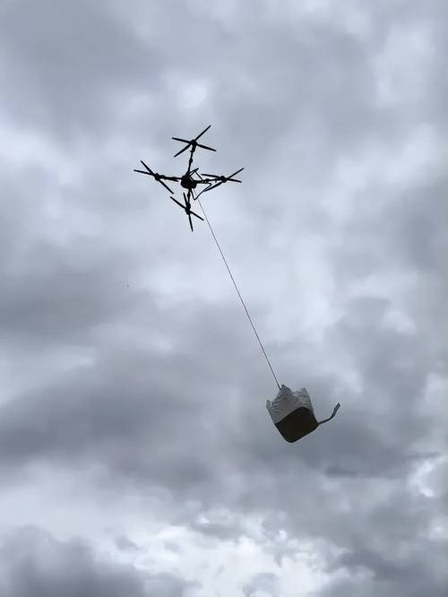 无人机如何运送食物应对地震？-第1张图片-广州国自机器人